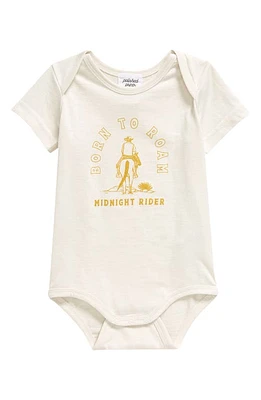 POLISHED PRINTS Born to Roam Organic Cotton Bodysuit Eggnog at Nordstrom,