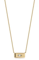 Dana Rebecca Designs Alexa Jordy Marquise Diamond Bar Pendant Necklace in Yellow Gold/Diamond at Nordstrom, Size 18