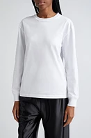 Alexander Wang Essential Puff Logo Cotton Jersey Crewneck T-Shirt in White at Nordstrom, Size X-Large