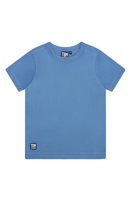 Tom & Teddy Kids' Short Sleeve Rashguard Marine Blue at Nordstrom,