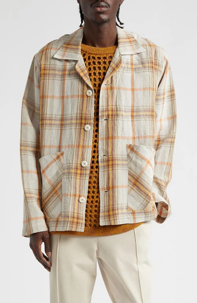 Nicholas Daley Openwork Cotton Sweater Vest Orange Mustard at Nordstrom,