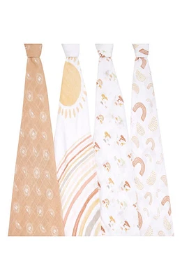 aden + anais 4-Pack Classic Swaddling Cloths in Keep Rising at Nordstrom