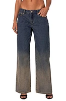 EDIKTED Mud Wash Slouchy Wide Leg Jeans Mix at Nordstrom,