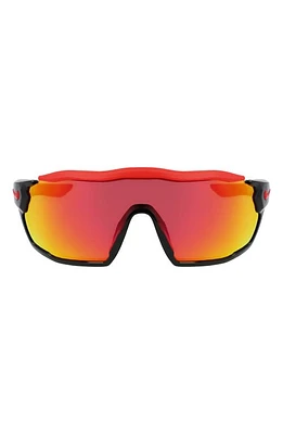 Nike Show X Rush 58mm Shield Sunglasses in Black/Red Mirror at Nordstrom