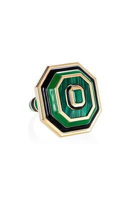 NeverNoT Grab n Go Ready 2 Rise Stone & Enamel Ring in Green at Nordstrom, Size 7