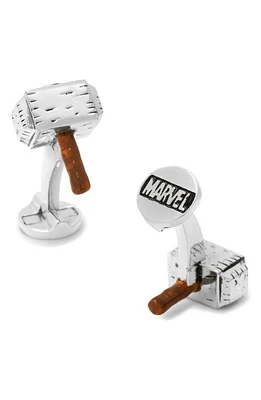 Cufflinks, Inc. Marvel Thor Hammer Cuff Links in Silver Multi at Nordstrom