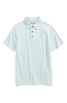 Johnston & Murphy Kids' Slub Polo Mint at