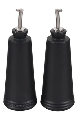 Le Creuset Oil & Vinegar Set in Black Onyx at Nordstrom