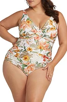 Artesands La Dolce Vita Delacroix One-Piece Swimsuit in White at Nordstrom, Size 24 Us