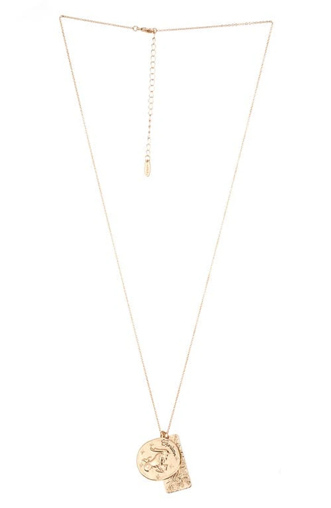 Ettika Long Zodiac Charm Necklace in Capricorn at Nordstrom