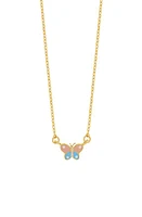 Bony Levy Kids' 14K Gold Butterfly Pendant Necklace in 14K Yellow Gold at Nordstrom, Size 15