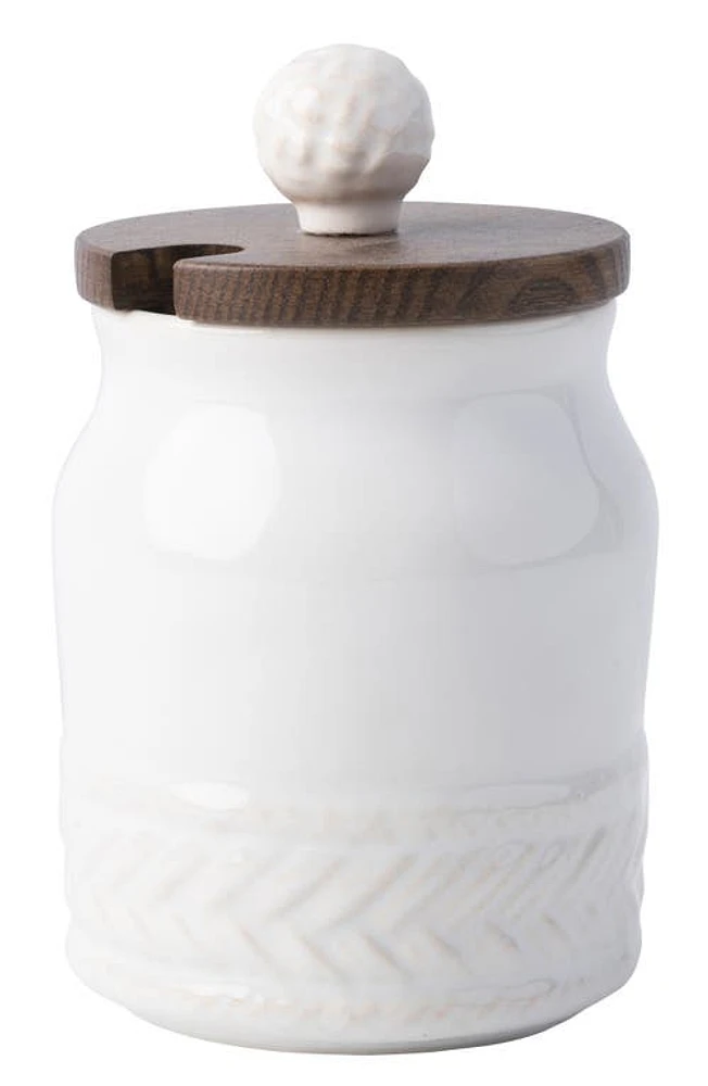 Juliska Le Panier Ceramic Sugar Pot in Whitewash at Nordstrom