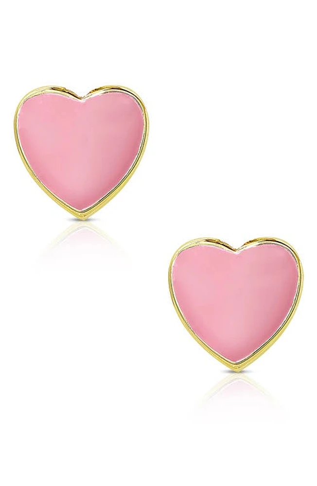 Lily Nily Heart Stud Earrings in Gold at Nordstrom