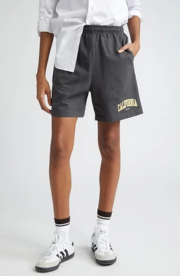 Sporty & Rich California Gym Shorts Faded Black at Nordstrom,