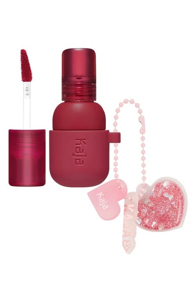 Kaja Jelly Charm Lip & Blush Stain with Glazed Key Chain in Squeeze Guava at Nordstrom