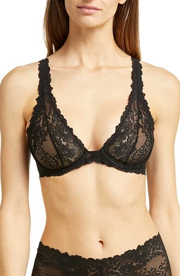 Natori Heavenly Lace Underwire Plunge Bra at Nordstrom,