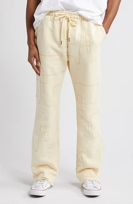 HONOR THE GIFT Geo Print Cotton Terry Pants Bone at Nordstrom,