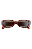 Le Specs Unreal 52mm Rectangular Sunglasses in Toffee Tort/Mono at Nordstrom