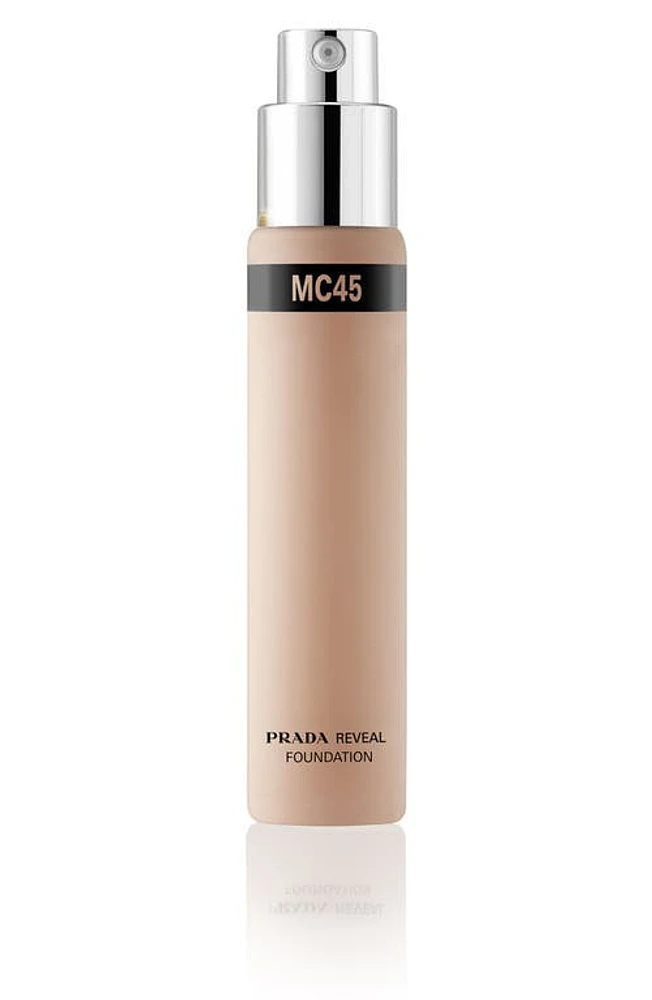 Prada Reveal Skin Optimizing Soft Matte Foundation Refill in Mc45 at Nordstrom