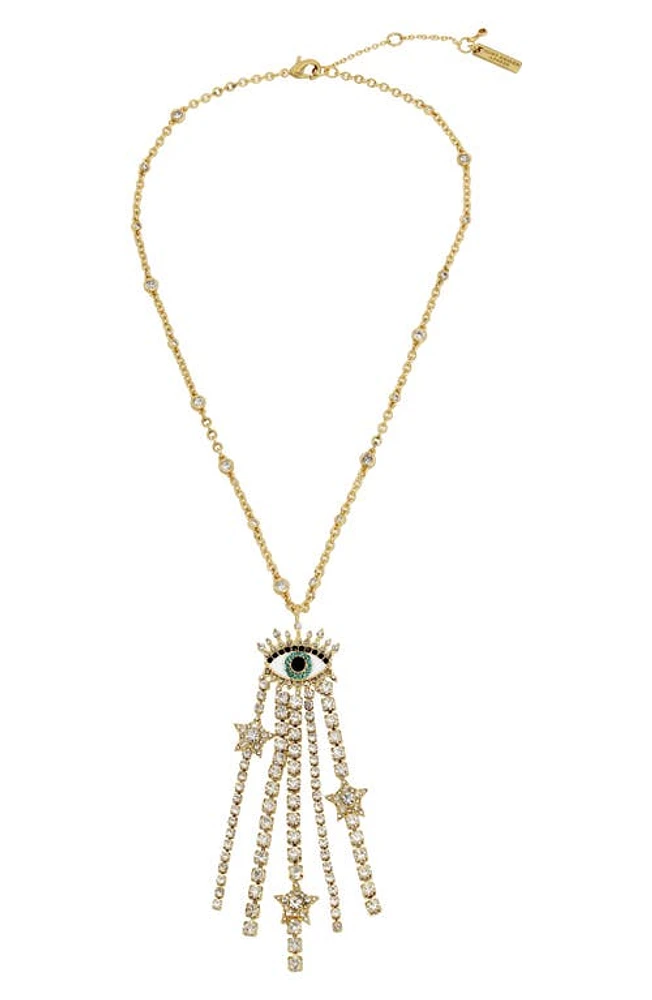 Kurt Geiger London Evil Eye Pendant Necklace in Gold Crystal at Nordstrom