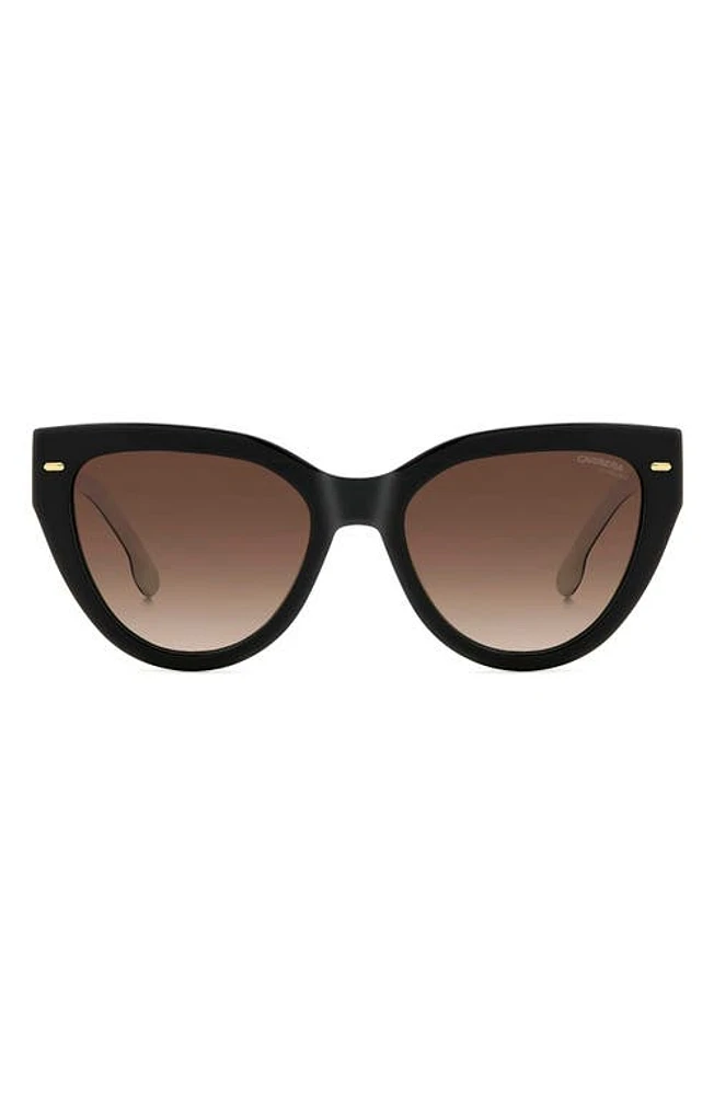 Carrera Eyewear 55mm Gradient Cat Eye Sunglasses in /Brown Gradient at Nordstrom