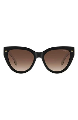 Carrera Eyewear 55mm Gradient Cat Eye Sunglasses in /Brown Gradient at Nordstrom