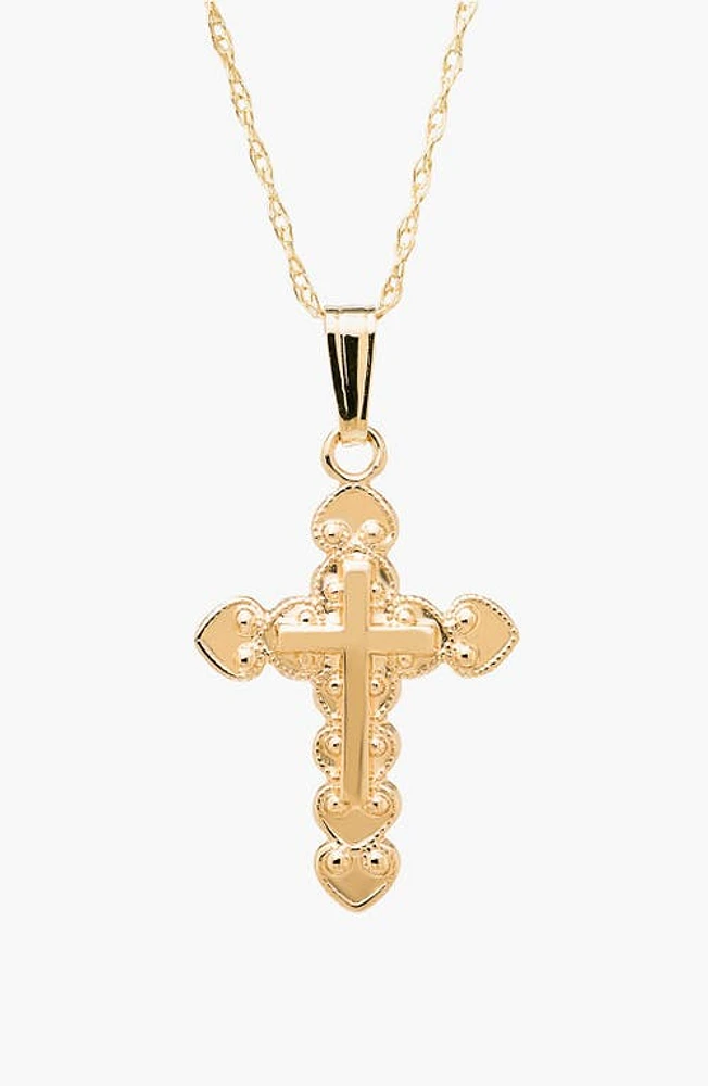 Mignonette 14k Gold Cross Necklace at Nordstrom