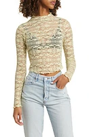 BP. Mock Neck Lace Top at Nordstrom,