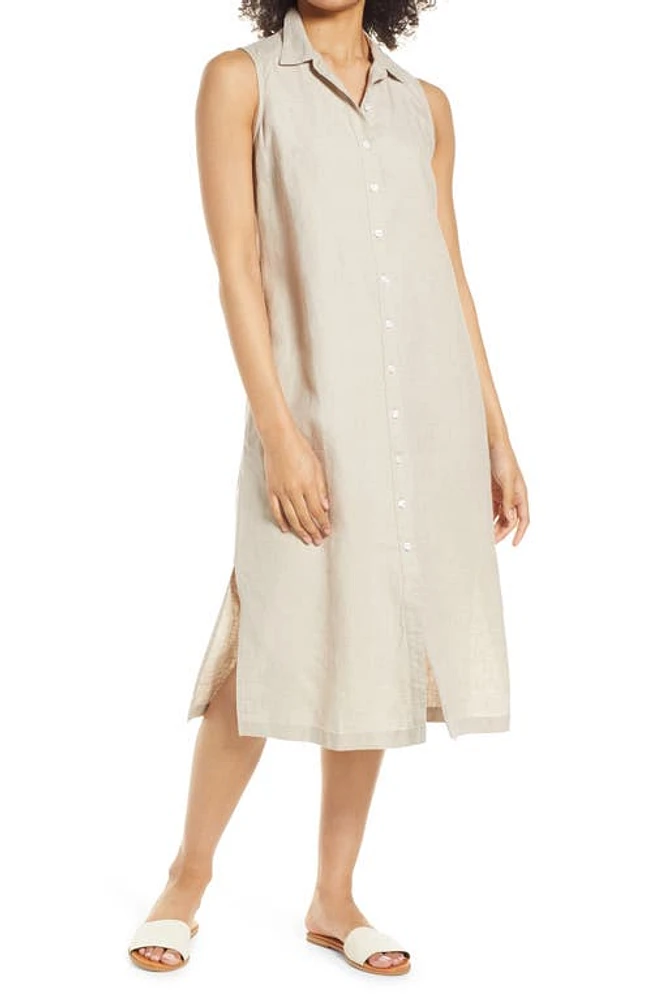 Tommy Bahama Two Palms Linen Shirtdress in Natural at Nordstrom, Size X-Small