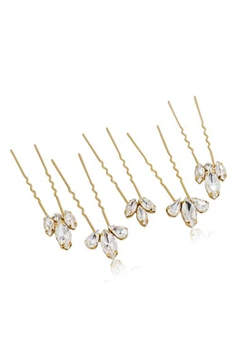 Brides & Hairpins Heo Set of 5 Hair Pins in Gold at Nordstrom