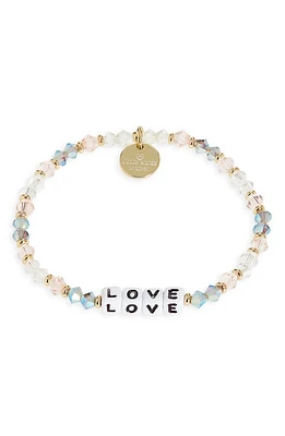 Little Words Project Love Beaded Stretch Bracelet in Arrow/White at Nordstrom