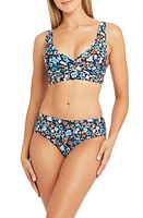 Sea Level Multifit Cross Front Bikini Top in Night Sky at Nordstrom, Size 14 Us