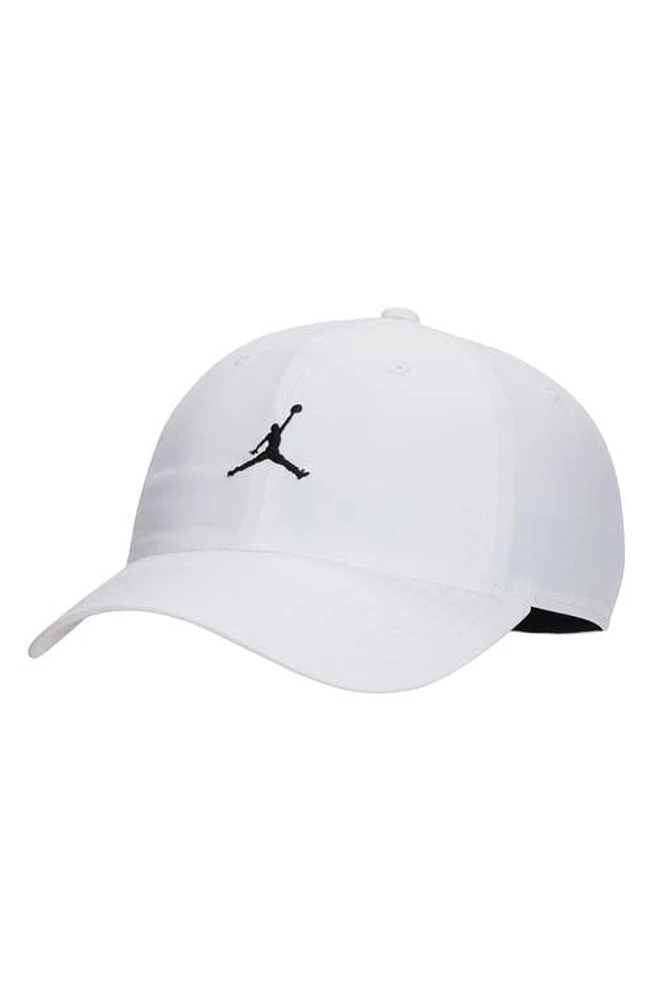 Men's Jordan Club Adjustable Unstructured Hat White/Black at Nordstrom,