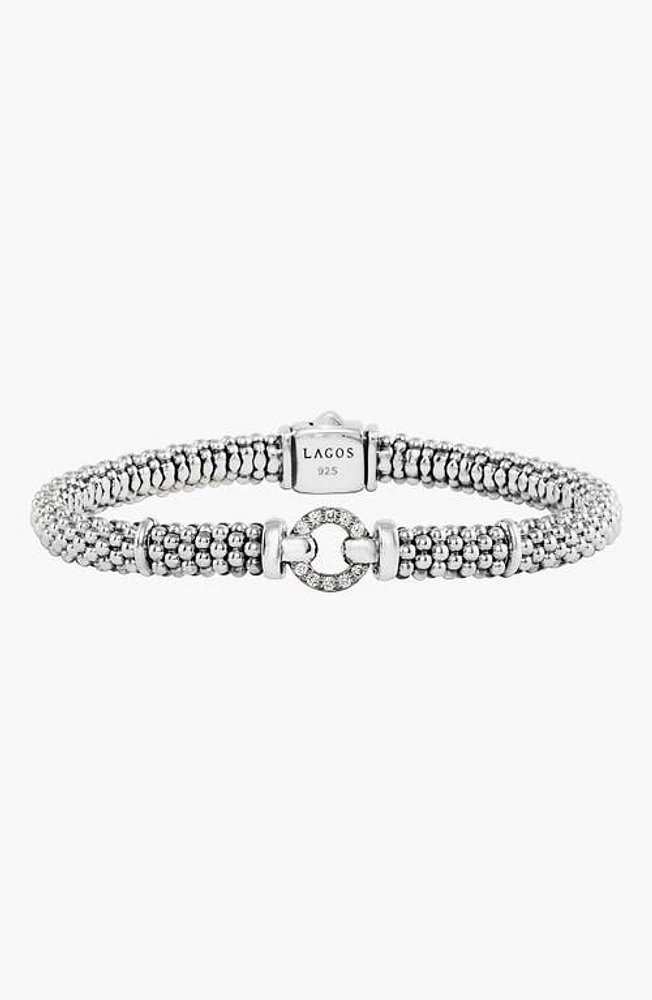 LAGOS Enso Diamond Bracelet in Silver at Nordstrom