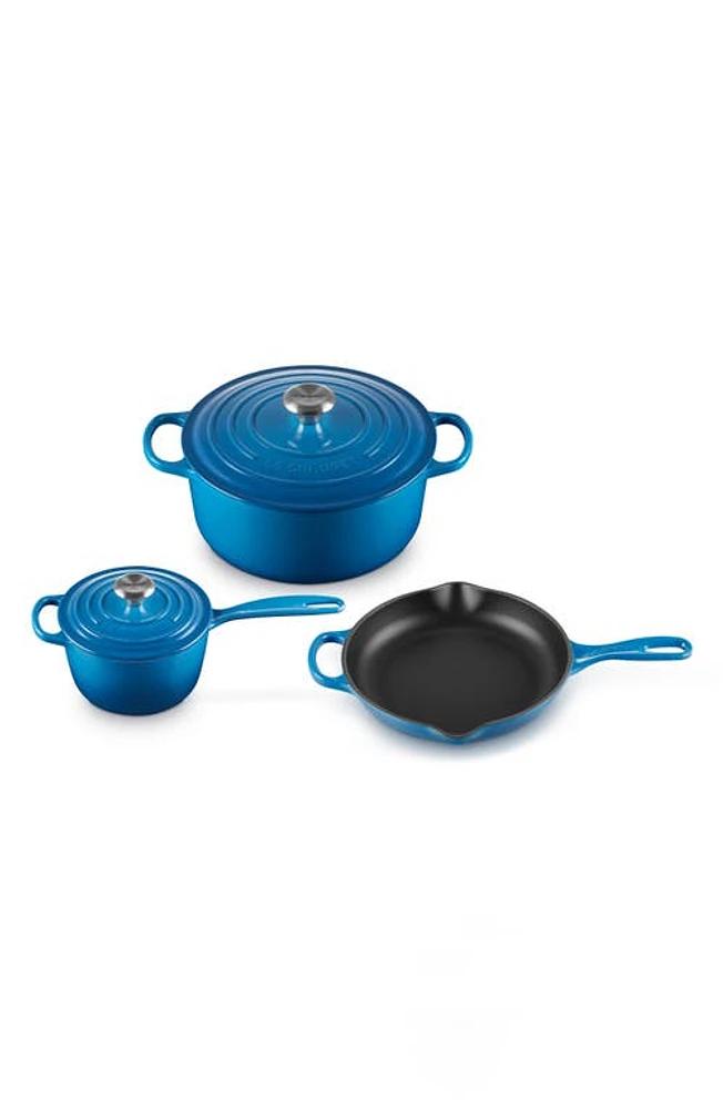 Le Creuset 5-Piece Signature Enameled Cast Iron Cookware Set in Marseille at Nordstrom