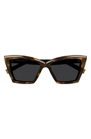 Saint Laurent 54mm Cat Eye Sunglasses in Havana at Nordstrom