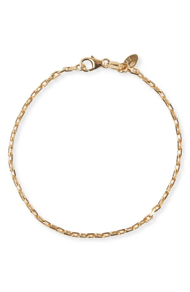 Argento Vivo Sterling Silver Paper Clip Chain Bracelet in Gold at Nordstrom