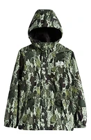 The North Face Kids' Antora Waterproof Rain Jacket Misty Sage Generative Camo at