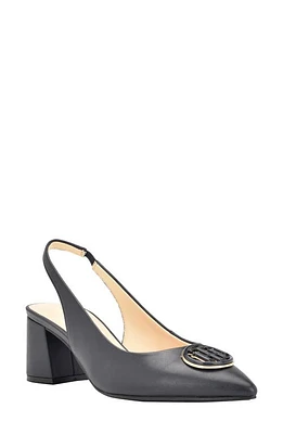 Tommy Hilfiger Nileo Slingback Pointed Toe Pump Dark Blue at Nordstrom,