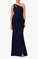 Xscape Evenings Asymmetric Trumpet Gown at Nordstrom,