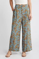 Treasure & Bond Pleated Wide Leg Pants Olive at Nordstrom,