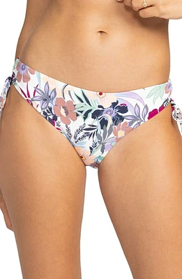 Roxy Beach Classics Side Tie Hipster Bikini Bottoms Ash Rose Wallflower at Nordstrom,