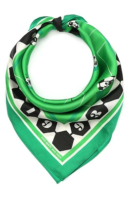 Kate Spade New York soccer silk square scarf in Fern Moss at Nordstrom