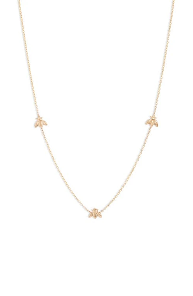 Set & Stones Beatriz Bee Necklace in Gold at Nordstrom