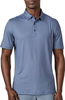 7 Diamonds Lenox Medallion Print Performance Polo Navy at Nordstrom,