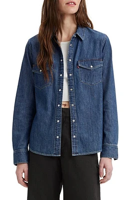 levi's Iconic Western Snap-Up Shirt Air Space at Nordstrom,