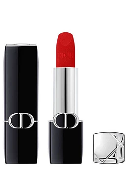 Rouge Dior Refillable Lipstick in 999/velvet at Nordstrom