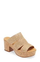 Chocolat Blu Gusto Platform Sandal Natural Raffia at Nordstrom,