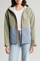 Cotopaxi Cielo Water Repellent Hooded Rain Jacket in Stone/Tempest at Nordstrom, Size Large