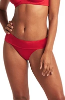 Sea Level Essential Roll Band Bikini Bottoms Red at Nordstrom, Us